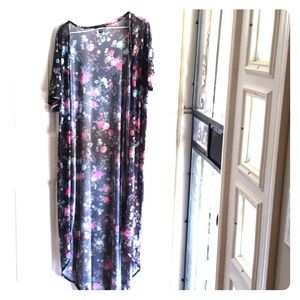 Floral Torrid Mesh Kimono